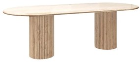 Richmond Interiors La Cantera Travertin Eettafel Griekse Pilaren - 240 X 110cm.