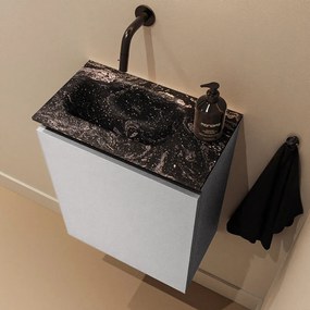 Mondiaz Ture DLux toiletmeubel 40cm plata met wastafel lava links zonder kraangat