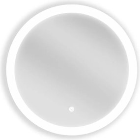 Mexen Oro verlichte badkamer spiegel, rond 50 cm, LED 6000K, anti-condens - 9824-050-050-611-00