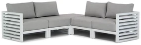 Hoek loungeset 5 personen Aluminium Wit  Santika Furniture Santika Jaya