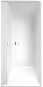 Villeroy & Boch Collaro kunststof inbouw duobad acryl rechthoekig 190x90x47cm gold/wit alpine UBA199COR2JV01 uba199cor2jv-01