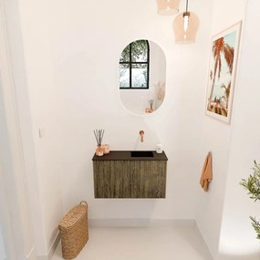 Mondiaz Joya 70cm toiletmeubel dusk met wastafel faye rechts zonder kraangat urban