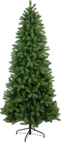 Bayberry kunstkerstboom smal - 213 cm - groen - Diameter 107 cm - 1.058 tips - metalen voet