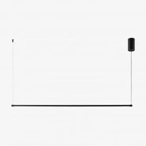 Led Lineaire Hanglamp 120 Cm Van Metaal Bergene Zwart - Sklum