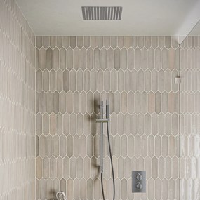 Saniclear Cube Pro inbouw regendouche met inbouw douchekop 30x30cm, glijstang en staafhanddouche chroom