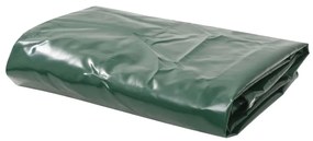 vidaXL Dekzeil 650 g/m² 4x4 m groen