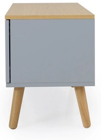 Tenzo Dot Schoenenkast Bankje Mat Grijs - 79x37x48cm.