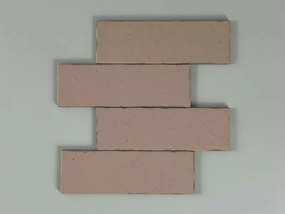 Jabo Kalma wandtegel 19x6cm roze mat