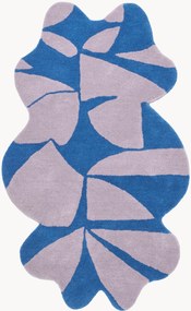 Handgeweven wollen vloerkleed Inky