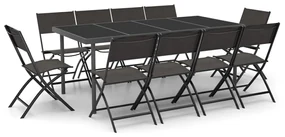 vidaXL 11-delige Tuinset staal