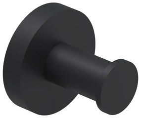 IVY Handdoekhaak - enkel - groot - Mat zwart PED 6500602
