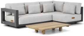 Hoek loungeset  Aluminium Grijs 4 personen 4 Seasons Outdoor Metropolitan/Metropolis