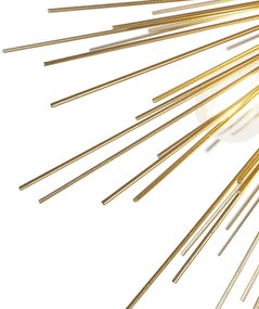 Art Deco hanglamp goud 6-lichts - Broom