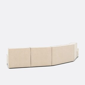 4-delige bank links fluweel Vintage Seven