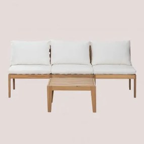 Filips Tuinset Met 3-delige Modulaire Bank En Salontafel Gardenia Wit - Sklum