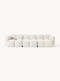 Modulaire bank Tayla (4-zits) van bouclé