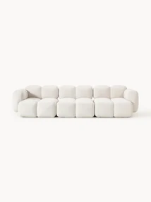 Modulaire bank Tayla (4-zits) van bouclé