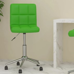 vidaXL Kantoorstoel draaibaar kunstleer groen
