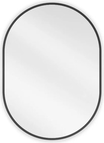 Mexen Loft ovaal badkamer spiegel 70 x 50 cm, zwart frame - 9851-070-050-000-70