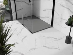 Mexen Stone+ rechthoekige composiet douchebak 120 x 100 cm, grijs-beton - 44611012