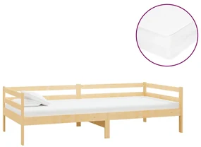 vidaXL Slaapbank met matras massief grenenhout 90x200 cm
