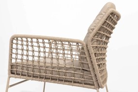 Taste by 4 Seasons Albano tuinstoel latte  Tuinstoel    taupe weerbestendig