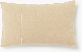 Handgeweven kussenhoes Terre met decoratieve naad