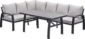 Garden Impressions Cameron lounge dining set 4-delig links incl stoel - desert sand