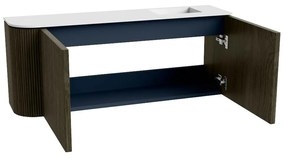 Mondiaz Joya 100cm toiletmeubel ronding links shadow met wastafel faye rechts zonder kraangat talc