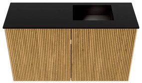 Mondiaz Joya 70cm toiletmeubel oak met wastafel faye rechts zonder kraangat urban
