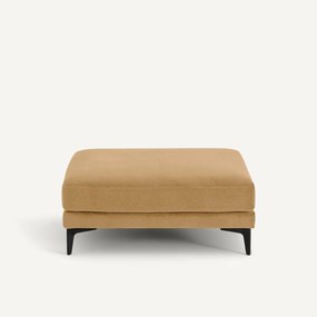 Voetensteun van stonewashed fluweel, MODERNISTE, ontwerp Emmanuel Gallina