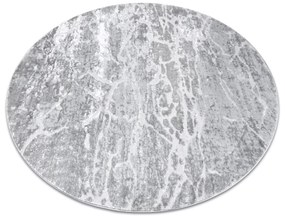 Tapijt MEFE modern  Rond ,  6182 Beton - Structureel,  twee poolhoogte , grijskleuring