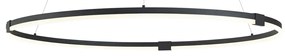 Design hanglamp zwart 120cm incl. LED 3-staps dimbaar - Anello Design rond Binnenverlichting Lamp