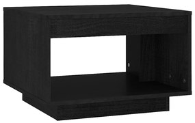 vidaXL Salontafel 50x50x33,5 cm massief grenenhout zwart