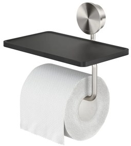 Geesa Opal toiletrolhouder met planchet RVS geborsteld