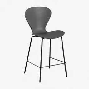 Taburete Hoog Uit ↑65 Cm & Zwart & Polypropyleen Donkergrijs - Sklum