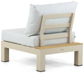 Loungeset 6 personen Aluminium/Teak Taupe Lifestyle Garden Furniture Vittoria