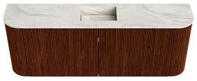 Mondiaz Joya DLux 115cm toiletmeubel ronding links/rechts ruby met wastafel faye midden 1 kraangat ostra