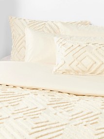 Perkal katoenen dekbedovertrek Phil met getufte design