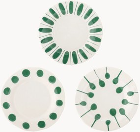 Handbeschilderde ontbijtborden Linora, 3-delig