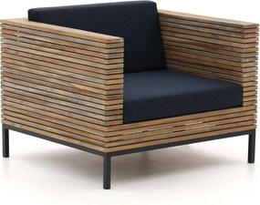 Lounge tuinstoel | ROUGH-D | Hout | Blauw/Old Teak | Kees Smit Tuinmeubelen