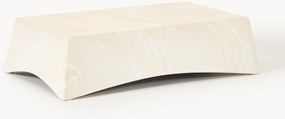 In- & outdoor salontafel Mohi met travertijn look, B 100 cm