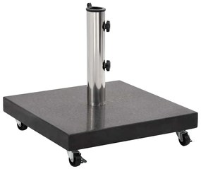 vidaXL Parasolvoet vierkant 30 kg graniet zwart
