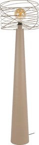 Vloerlamp Met Open Draadkap Beige