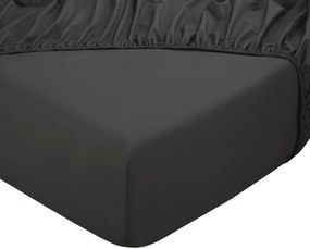 Hoeslaken King – 100% katoensatijn – 160×200 – antraciet