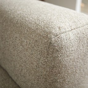 Beige Bank Met Decoratieve Strepen Hoek Links