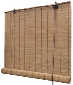 vidaXL Rolgordijn 80x220 cm bamboe bruin