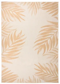 vidaXL Buitenkleed met bladpatroon platgeweven 140x200 cm