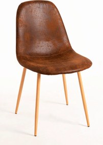 Set 4 Teok Kunstlederen Stoelen