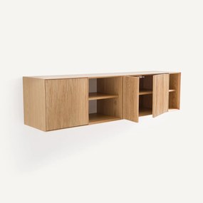 Eiken wandconsole Mikube